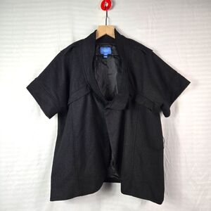 Simple Vera Wang Cape Women's Small Black with Overzise Fit Size Small Casual